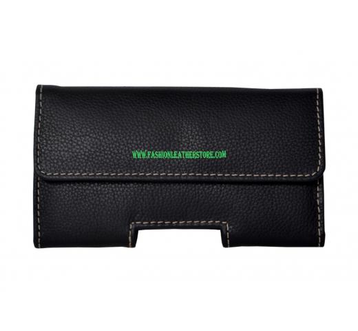 Luxury Universal Holster Belt Clip Waist Man Flip buffalo Leather Cover Bag Phone Case For iPhone and samsung smartphones